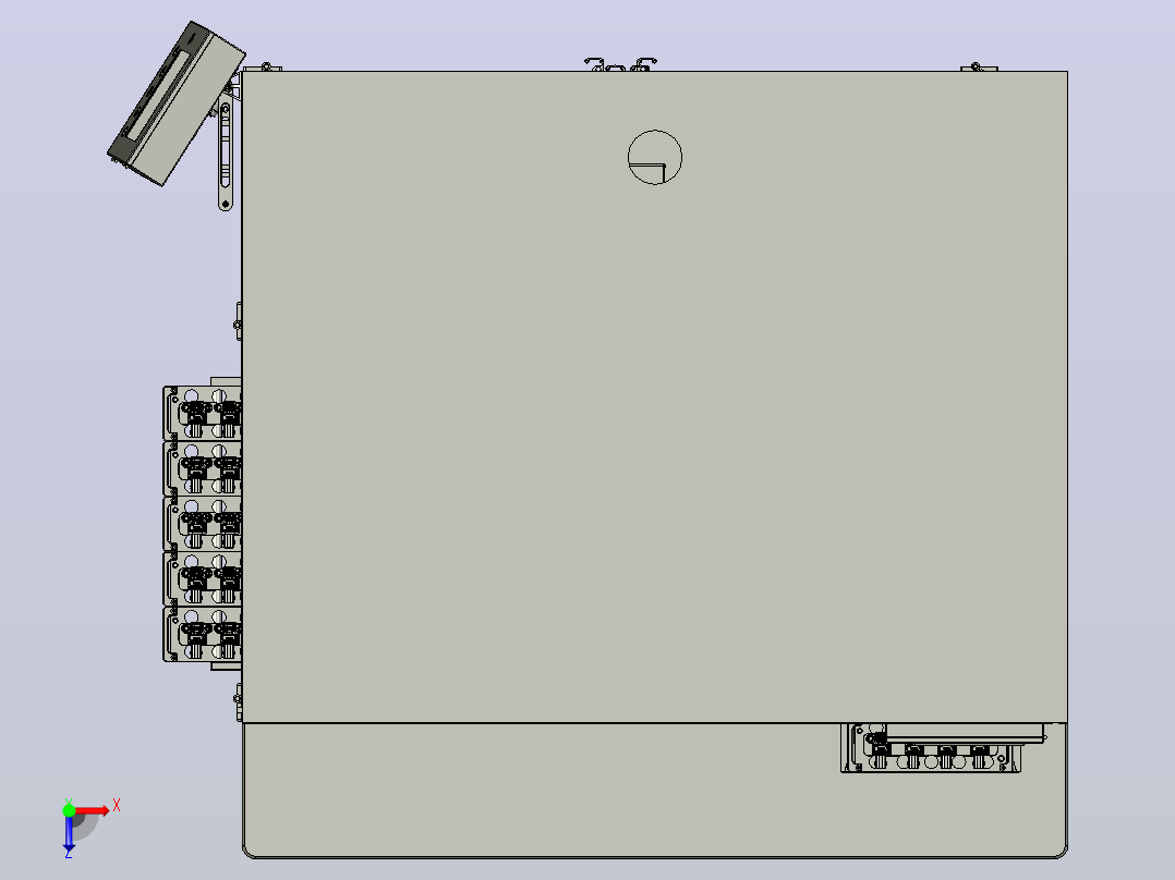 PCB电路板压装设备俯视图