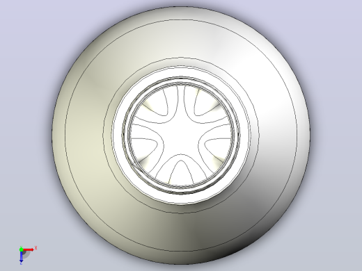 可口可乐瓶Solidworks俯视缩略图