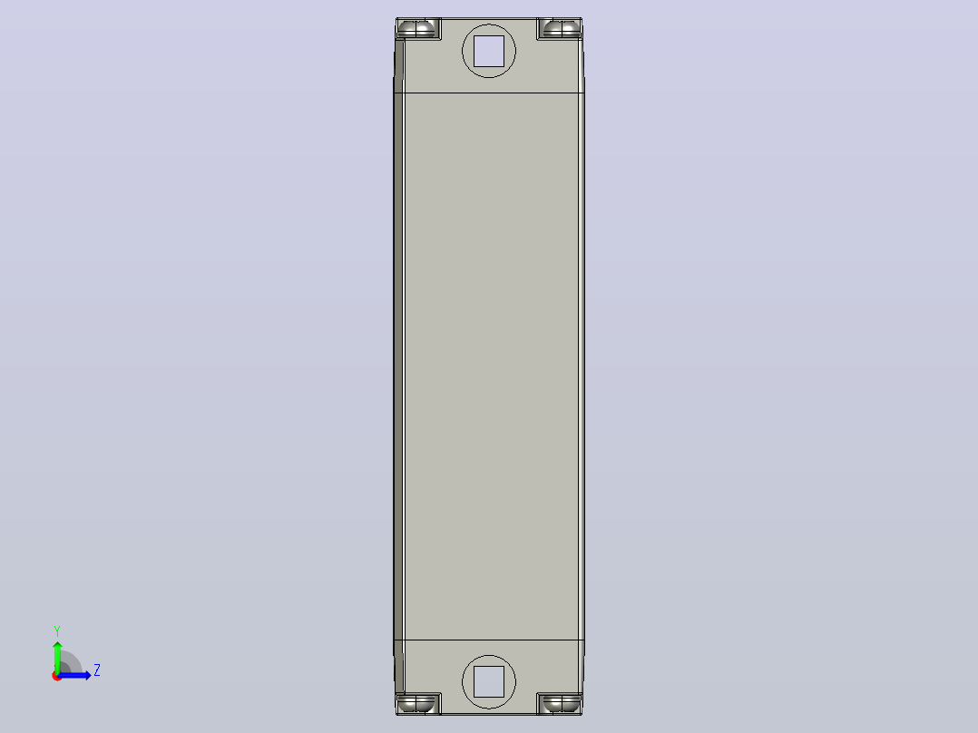 XTD0420安全光栅左视图