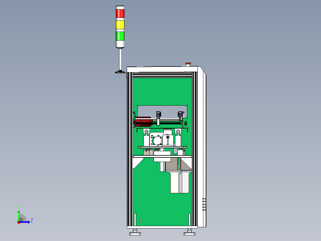 SMT PCB翻转输送机构左视图