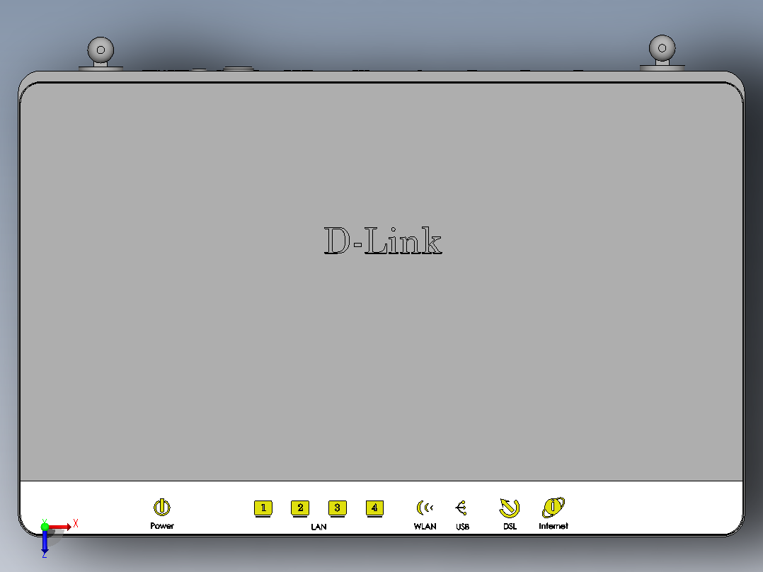 D-LINK路由器俯视图