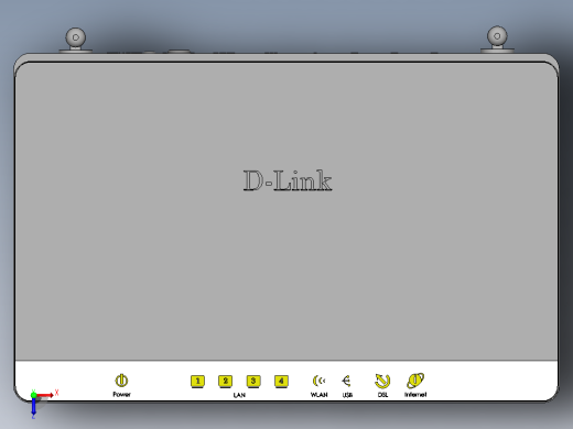 D-LINK路由器俯视缩略图