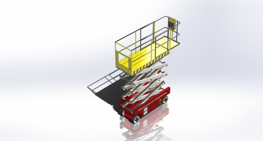 剪式升降机3D图纸+Solidworks设计缩略图
