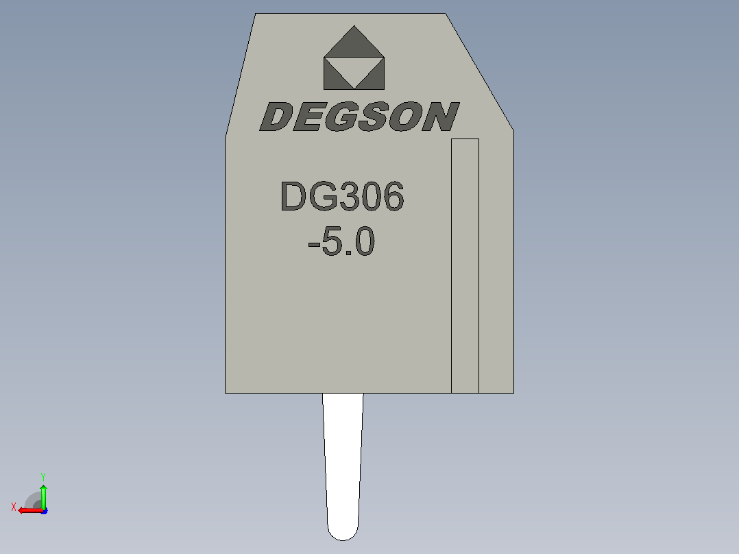 10针DG306 5灰色间距5毫米后视图