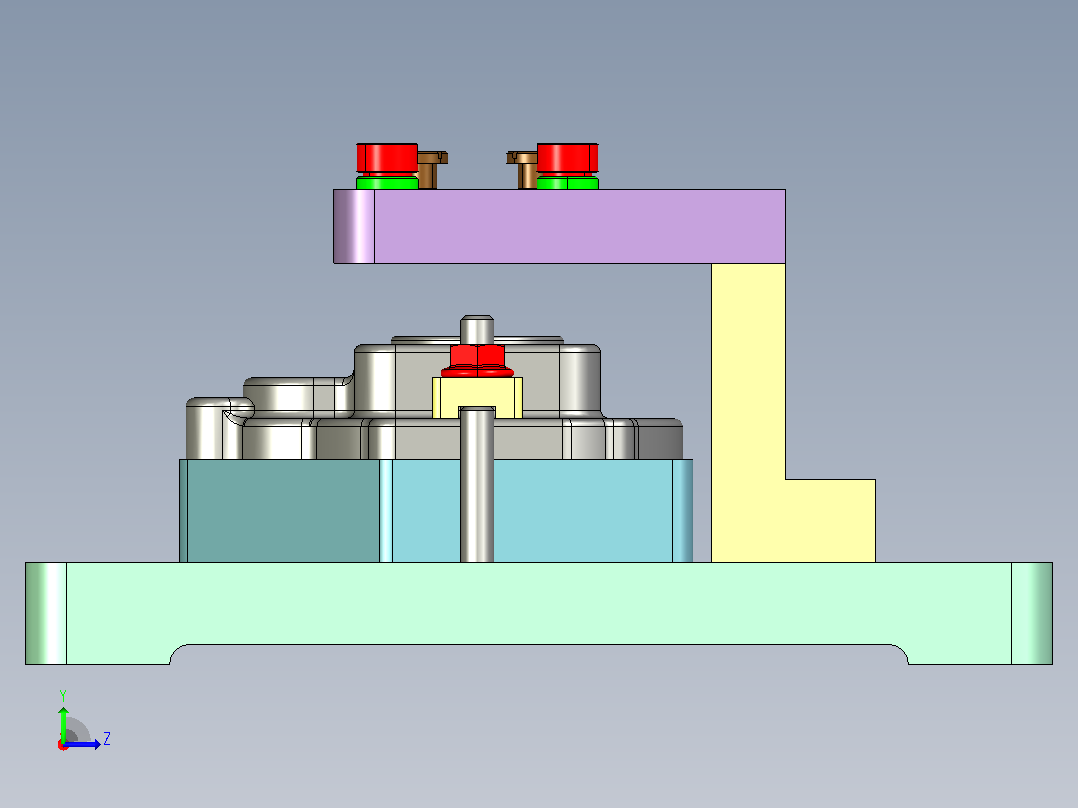 齿轮箱体端盖加工工艺及夹具设计 三维+CAD+说明书左视图