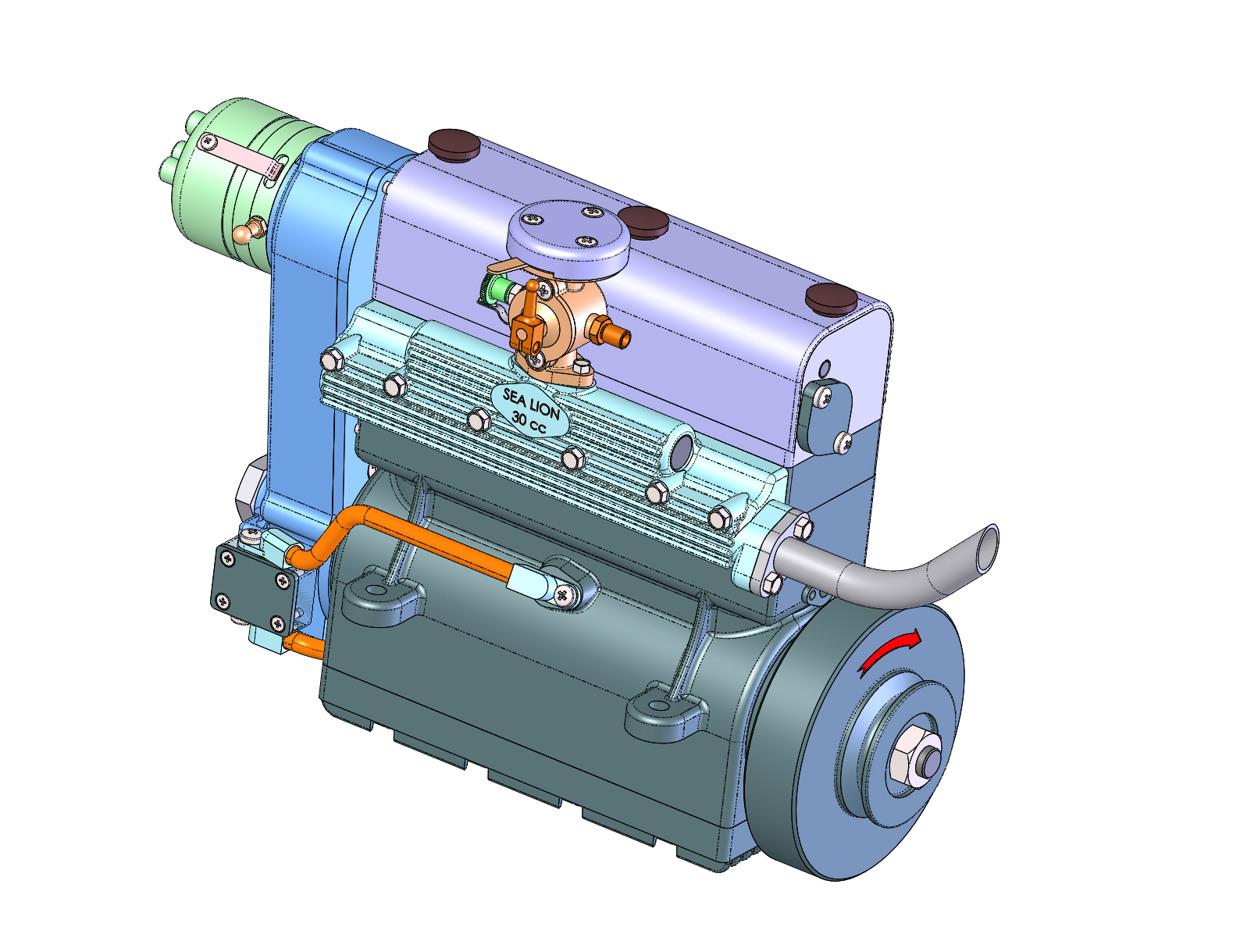 ETW -海狮30cc OHC汽油发动机
