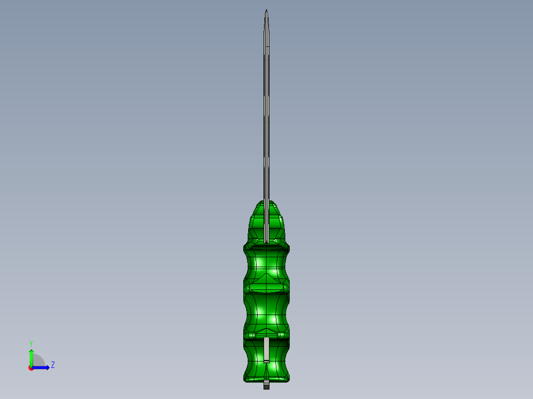 小刀3D模型左视图