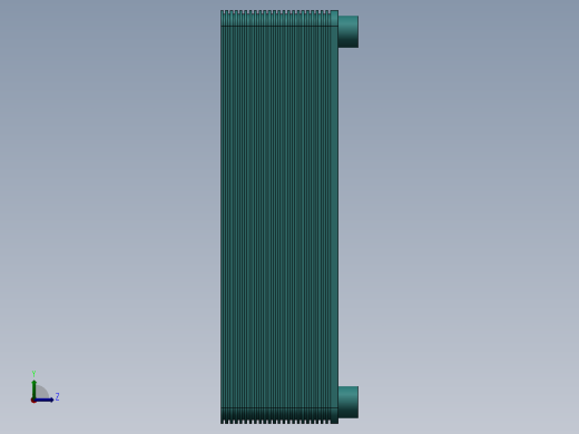钎焊式3M冷却器左视缩略图