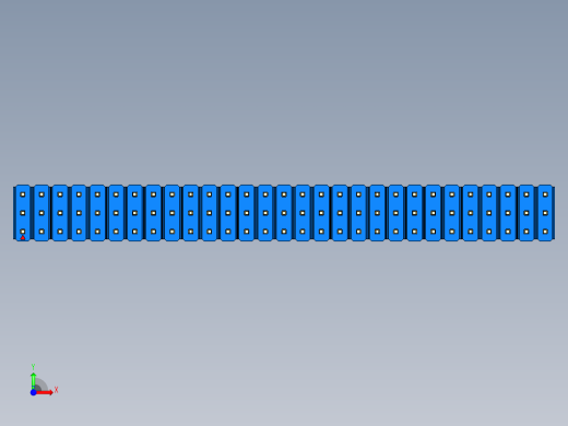 彩色公头100mil（2.54mm）系列-DS1021_blue_3x29p_100mil_Type5_rev1.0前视缩略图