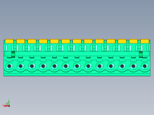 DEGSON 2EDG 系列 5.08mm 可插拔接线端子组-2EDGKDA-5.08-13P-14-00AH后视缩略图