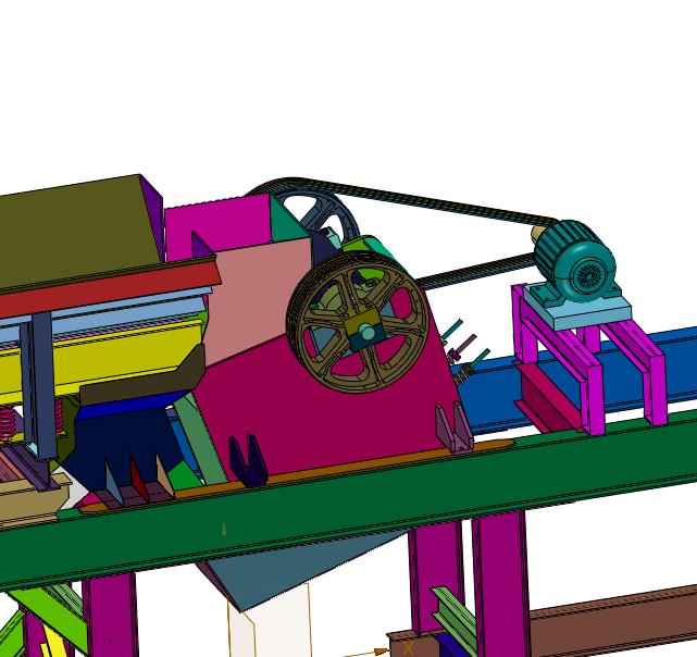 震动给料输送一体小型锤式制砂机