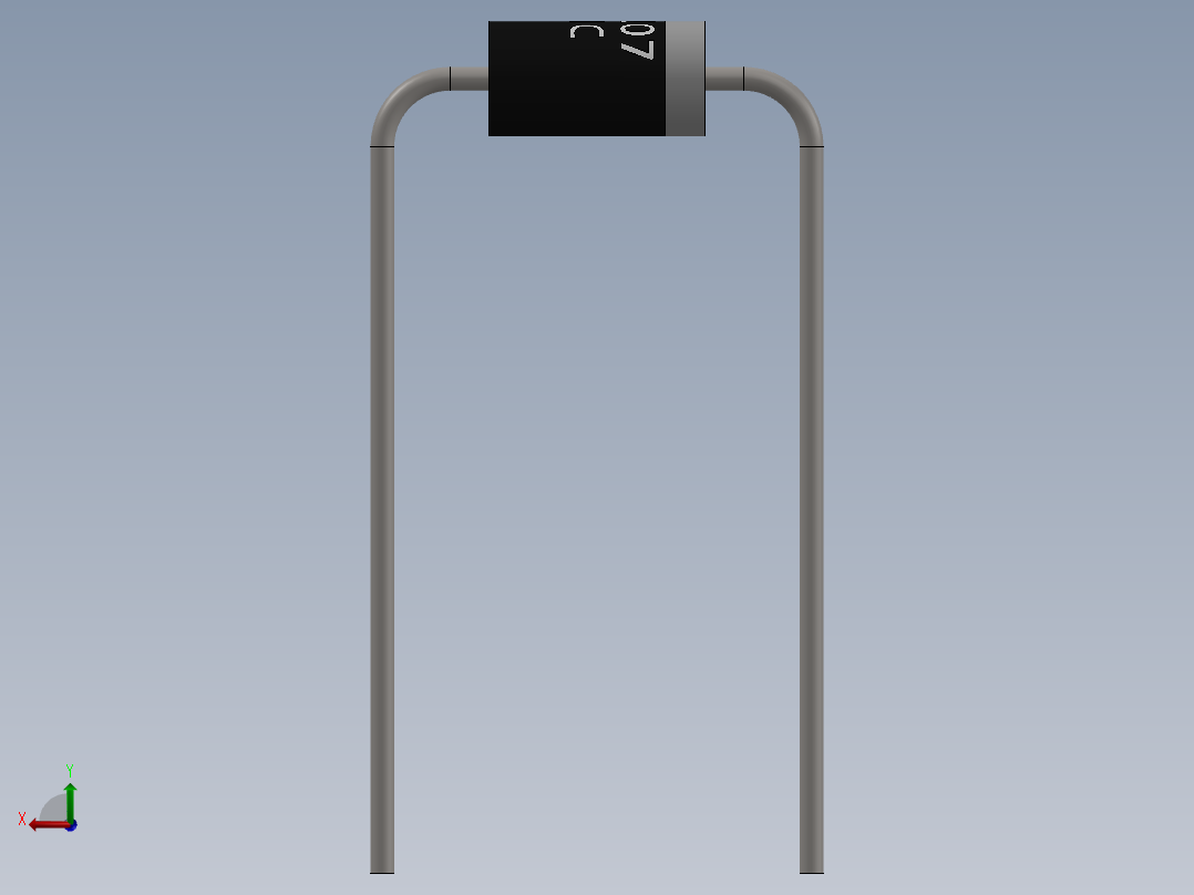 电容器 二极管 电阻器-Rectifier Diode RL207后视图