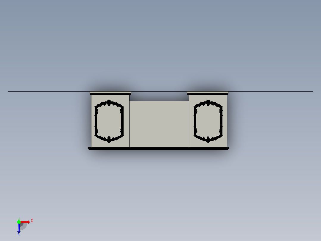 office-table-michel-man-办公室桌椅俯视图