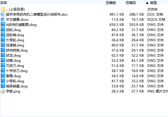 超市专用电动绞肉机设计含13张CAD图