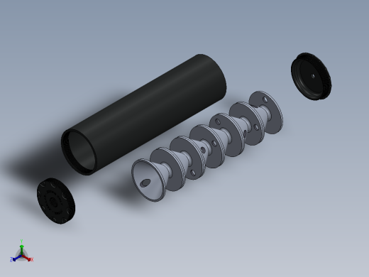 消音器5正等轴测缩略图