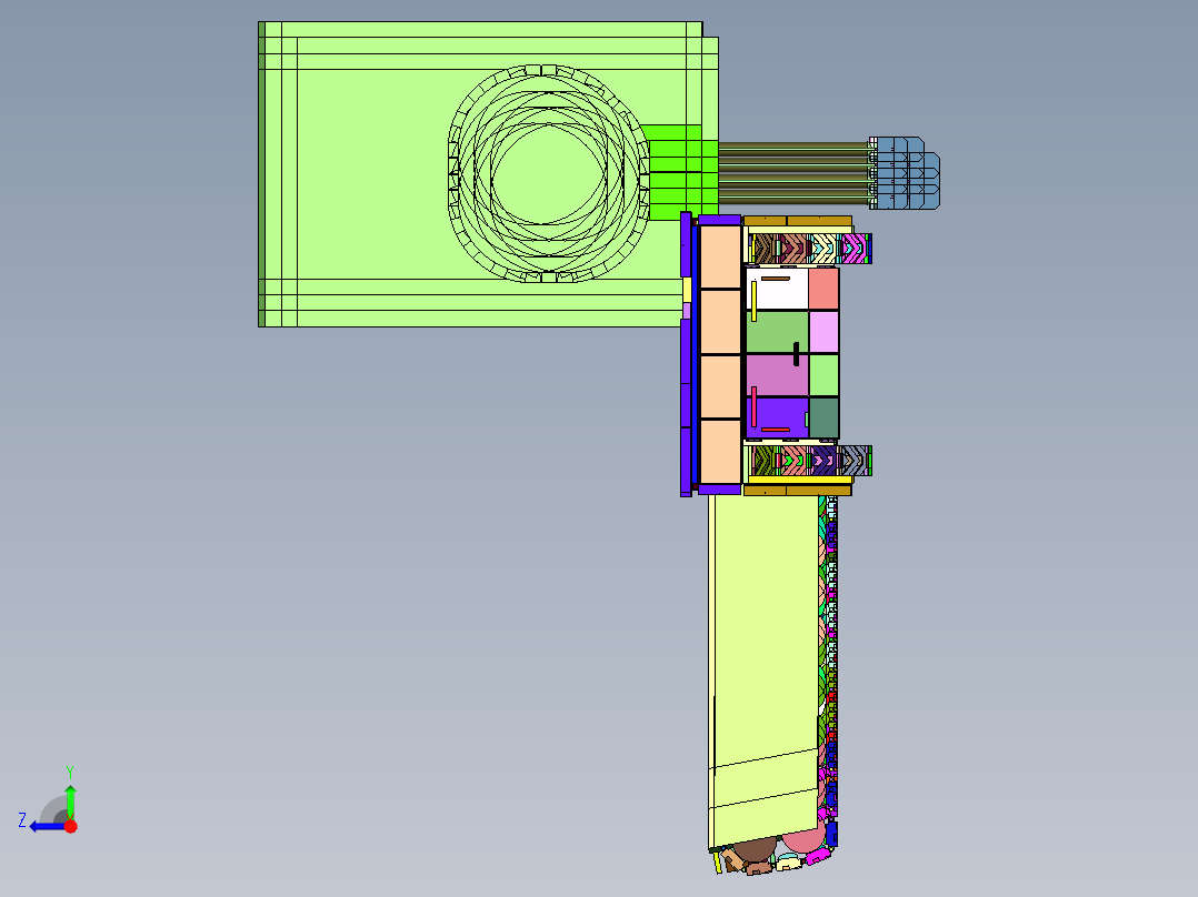 美国M7自行榴弹炮右视图