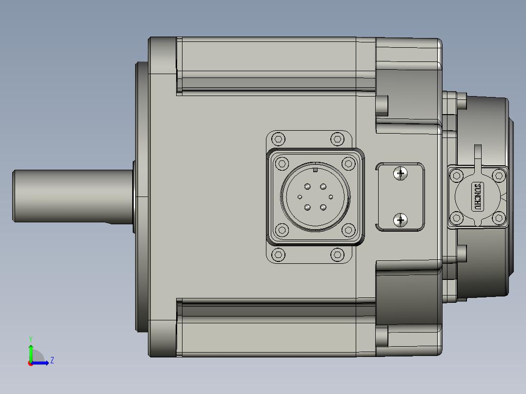 电机MS6G-130CS25BZ2-21P0左视图