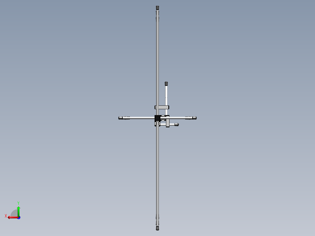 144-430mhz卫星天线后视图