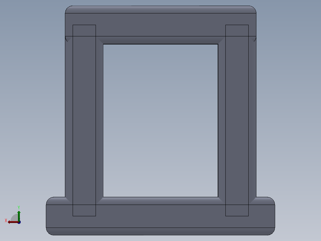 结构件 焊件后视图