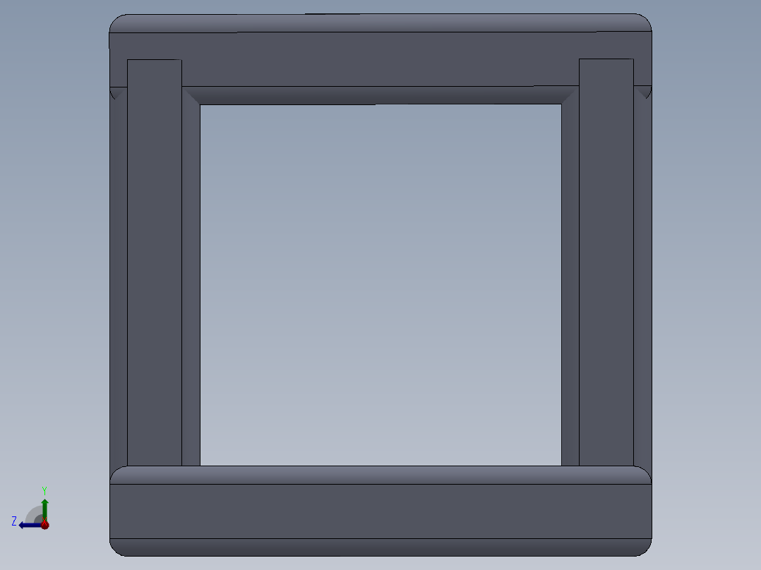 结构件 焊件右视图