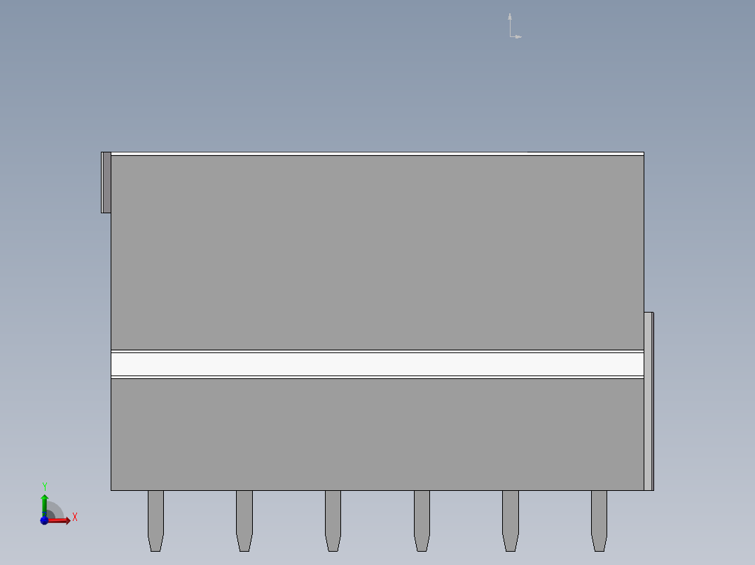 工业双绞线接线端子前视图