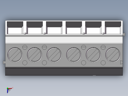 工业双绞线接线端子俯视缩略图