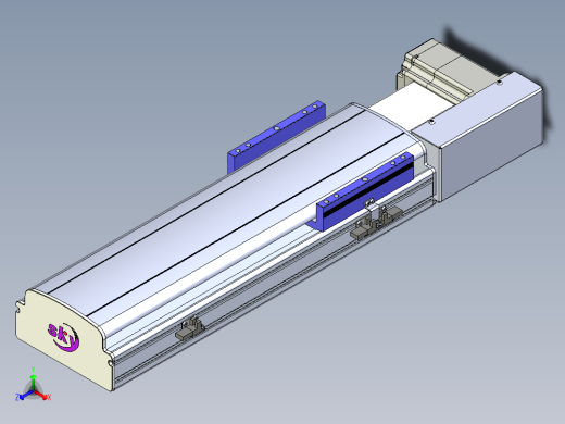 同步带滑台-半封闭B17H-L50-S300-R-P75-D3
