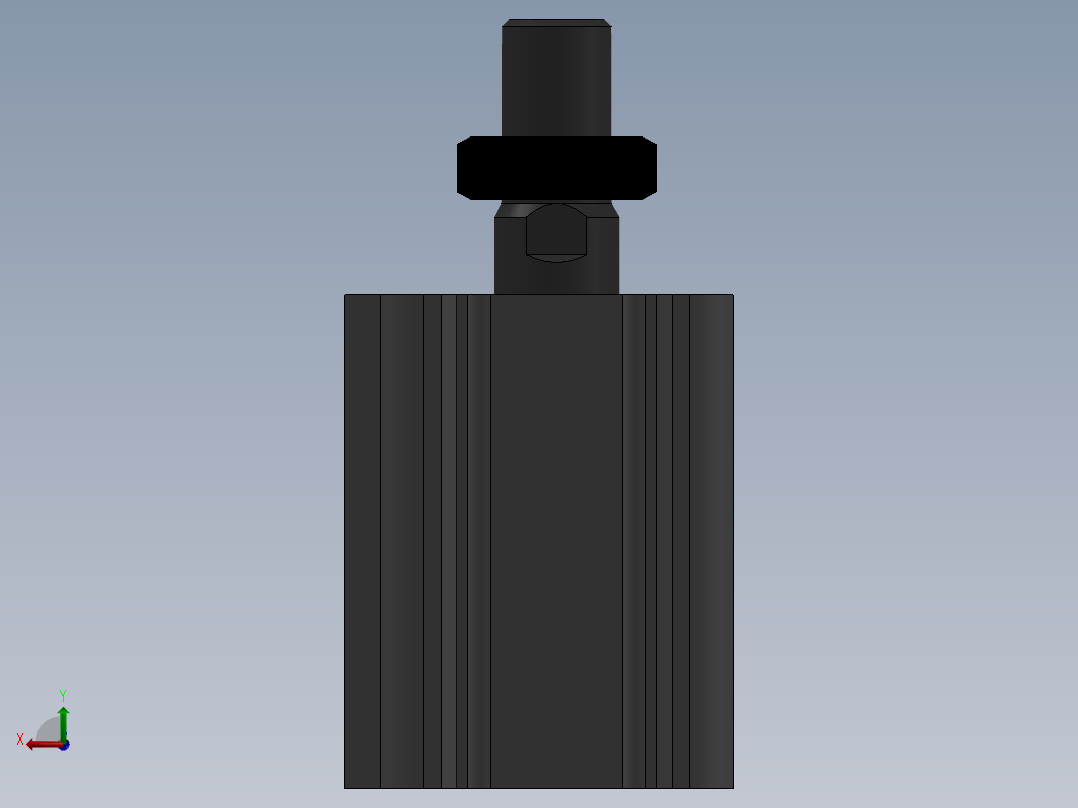 气缸CDQ2B32-30DMZ后视图