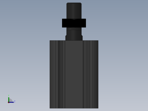 气缸CDQ2B32-30DMZ左视缩略图