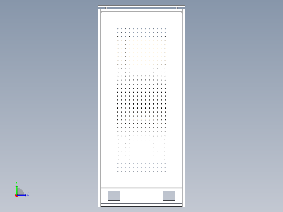 电器柜 电控柜 (10) 机械设计素材左视图