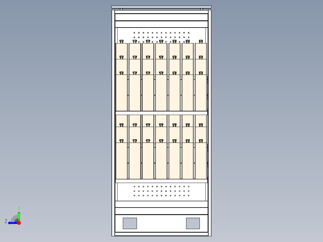 电器柜 电控柜 (10) 机械设计素材右视图