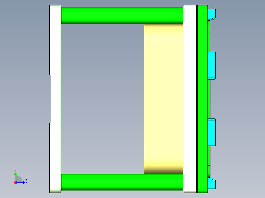 ABW70TS-A-CNC1笔记本CNC工装夹具三维模型-1203左视图