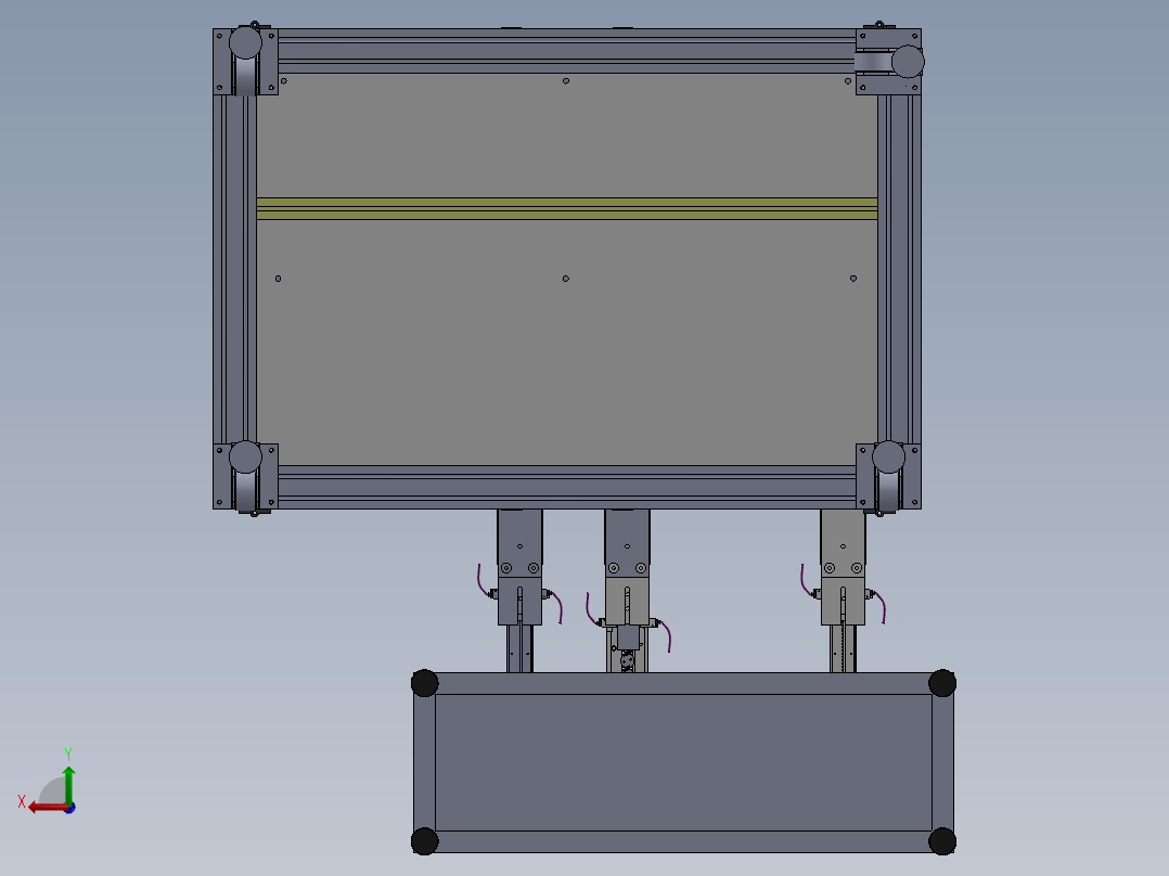 铜柱胶壳铁片组装机sw16可编辑后视图