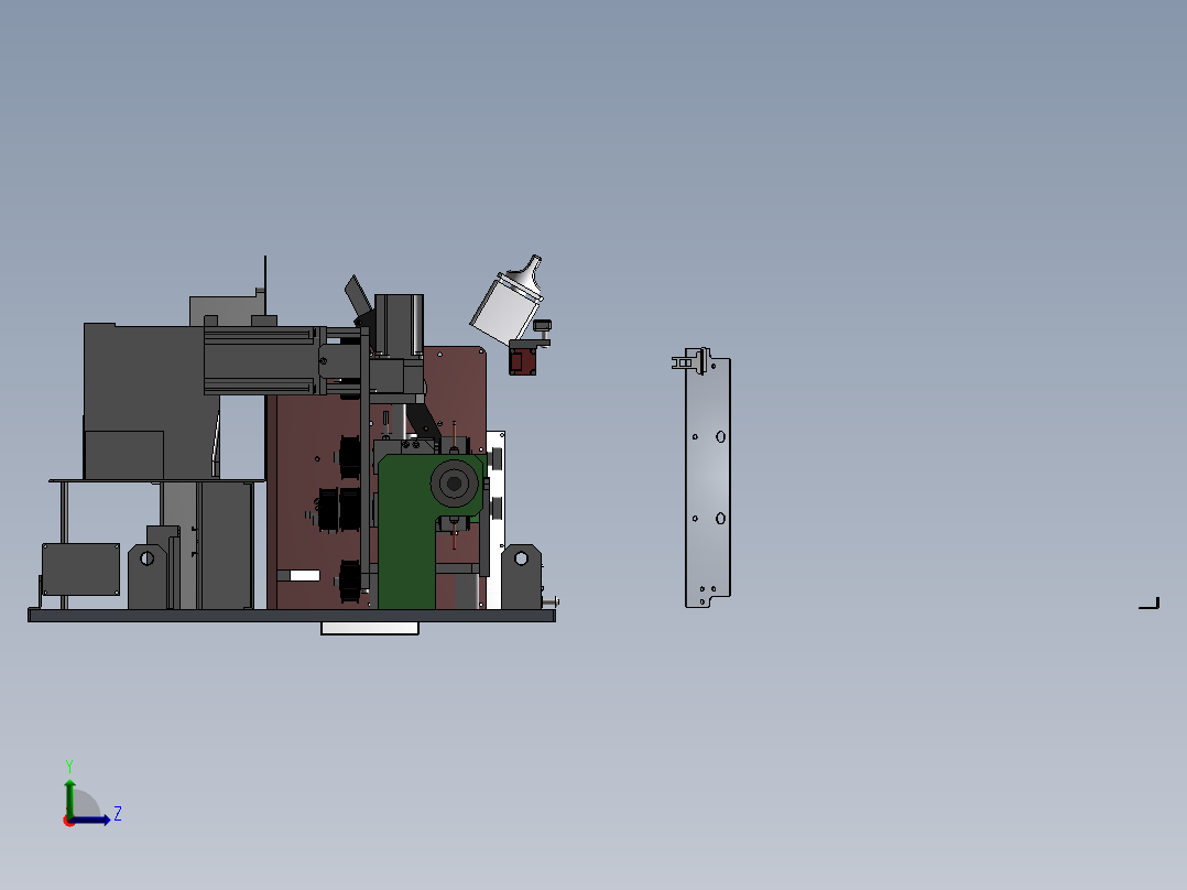 高速切管机sw24左视图