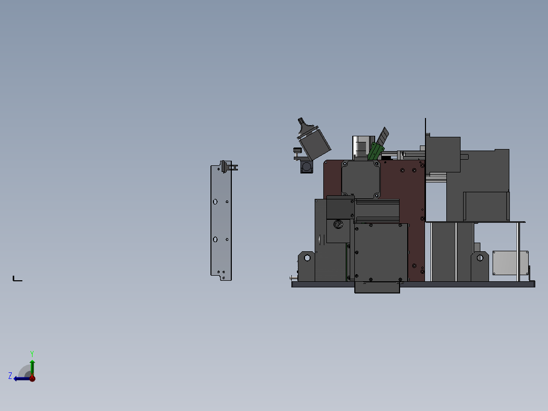 高速切管机sw24右视图