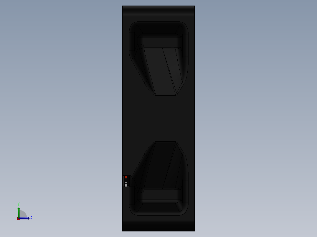 散热器80×80mm左视图