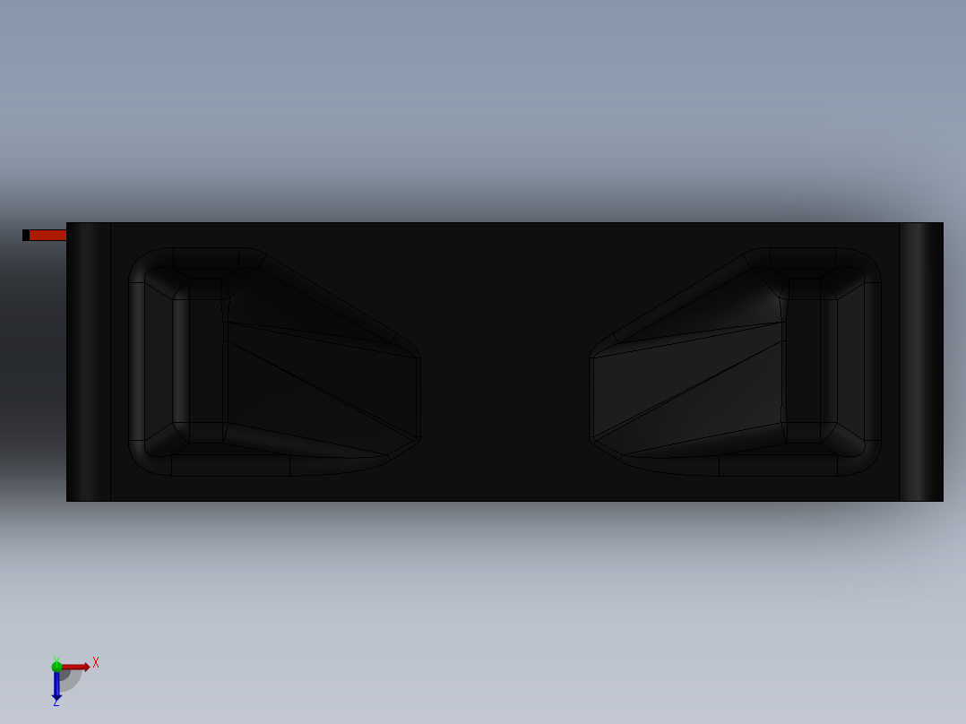 散热器80×80mm俯视图