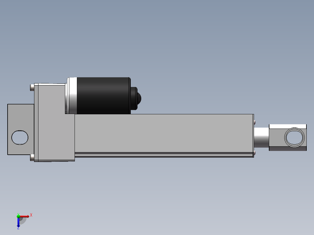 精确闭环控制用电动推杆三维SW模型