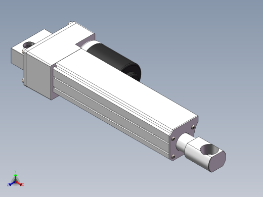 精确闭环控制用电动推杆三维SW模型正等轴测缩略图