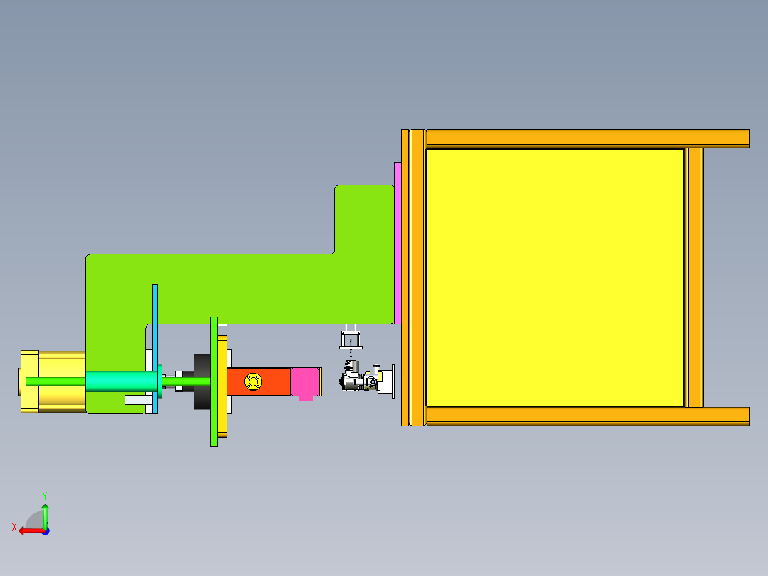 阀体总成组装机后视图