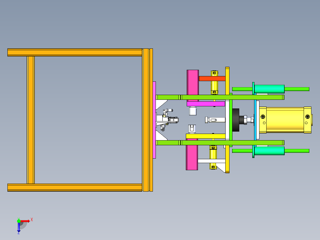 阀体总成组装机俯视图