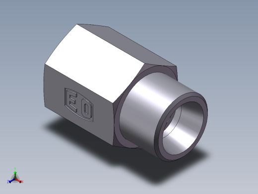直通内螺纹接头、5CB-16-04正等轴测缩略图