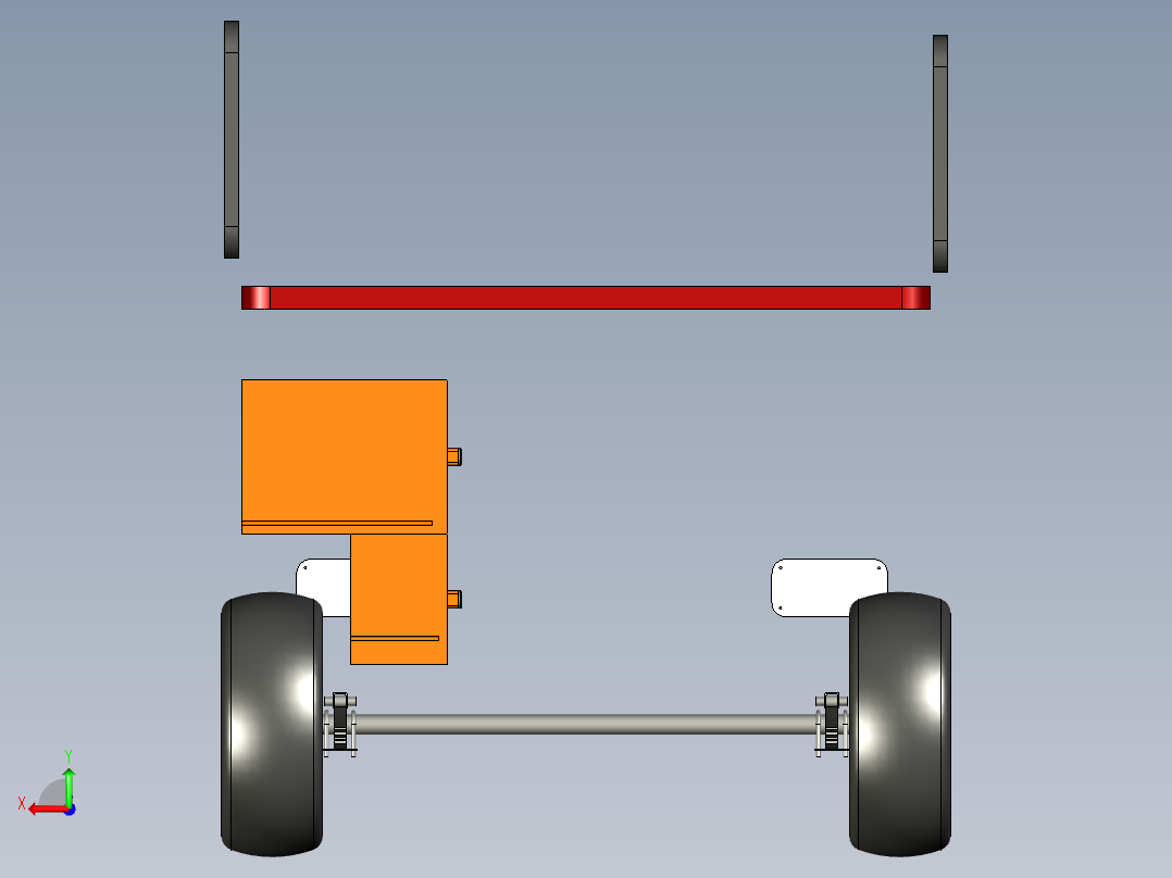 B3003571-大篷车房车设计后视图
