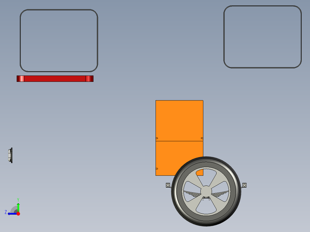 B3003571-大篷车房车设计右视图