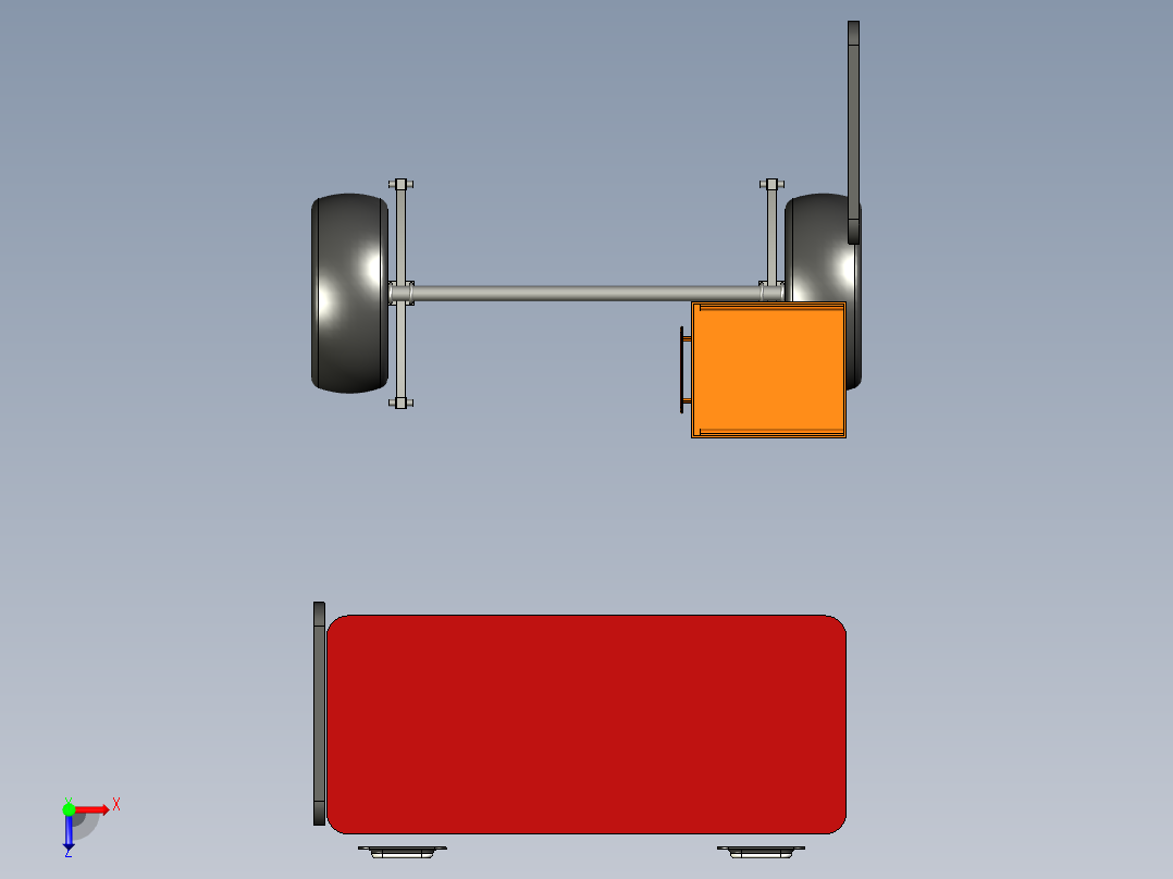 B3003571-大篷车房车设计俯视图