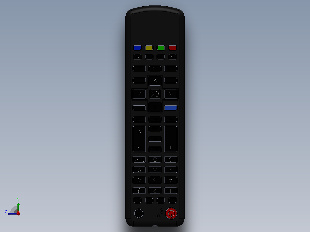 遥控器、遥控板(2)右视图