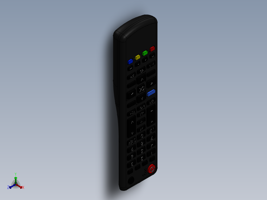 遥控器、遥控板(2)正等轴测图