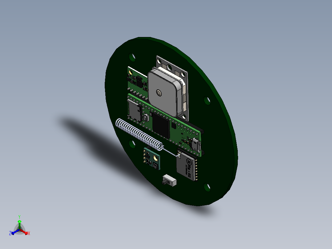 A3004233-卫星印刷电路板组装正等轴测图