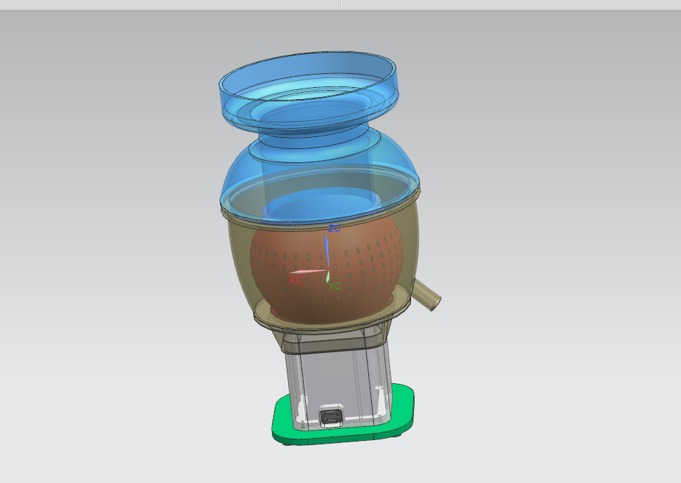 高速离心式果汁机的结构设计（榨汁机设计含三维SW+CAD图纸+说明书）