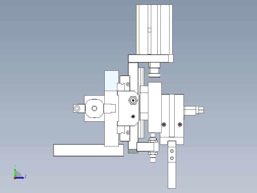 气缸取料机构左视图